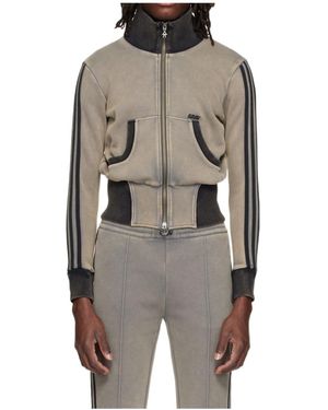AVAVAV X Adidas Originals Long-Sleeve Stand Collar Sweatshirt - Grey