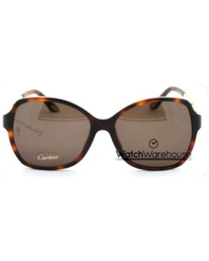 Cartier Square Sunglasses - Brown