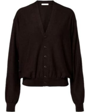 Lemaire Long-Sleeved Button-Down Cardigan - Black