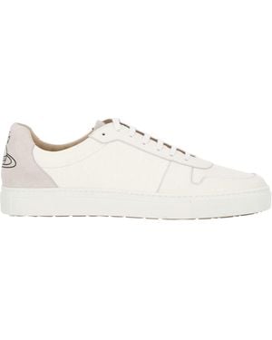 Vivienne Westwood Logo-Printed Lace-Up Trainers - White