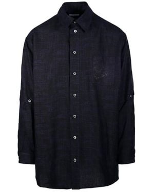 Off-White c/o Virgil Abloh Buttoned Straight Hem Shirt Jacket - Blue