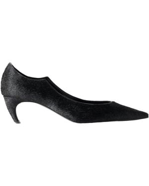 KHAITE Calf Hair Pumps - Black