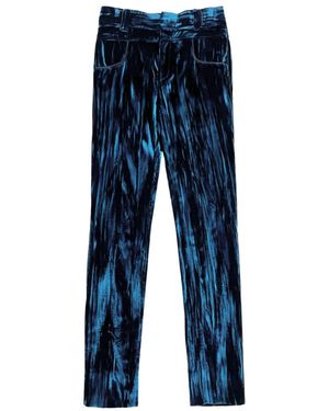Saint Laurent Straight Casual Trousers - Blue
