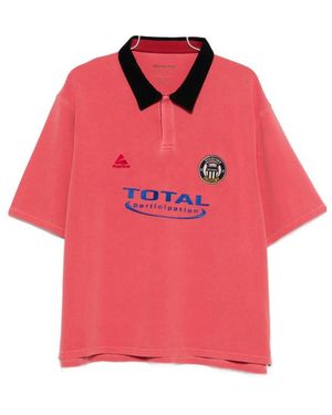 Martine Rose Logo Embroidered Polo Shirt