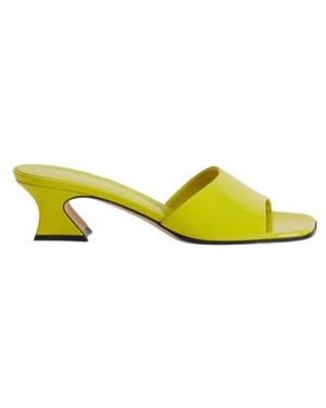 Giuseppe Zanotti Solhene 45 Kitten Heel Sandals - Yellow