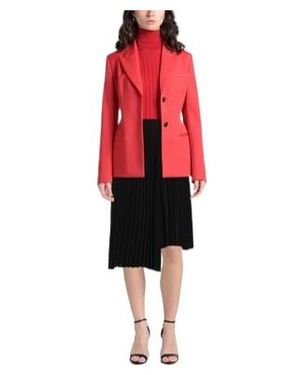 Saint Laurent Simple Pleated Skirt - Red