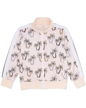 Palm Angels All-Over Palm Track Jacket - Pink