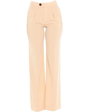 Chloé Straight-Leg Casual Pants - Natural