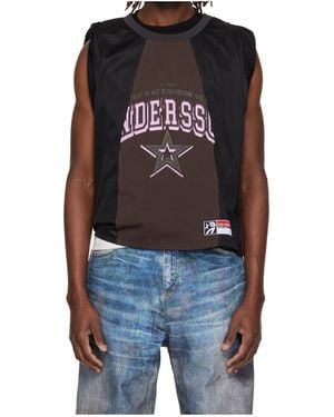 ANDERSSON BELL Multi-Layer Patchwork T-Shirt - Blue
