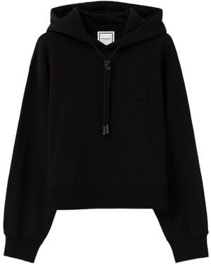 WOOYOUNGMI Logo Hooded Sweatshirt - Black
