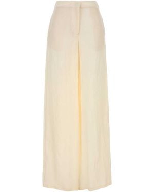 Blumarine Wide Leg Trousers - White