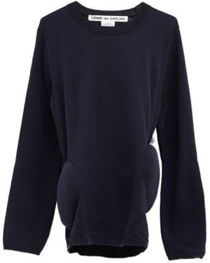 Comme des Garçons Padded-Hips Jumper - Blue