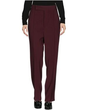 Marni Minimalist Solid Casual Pants - Purple