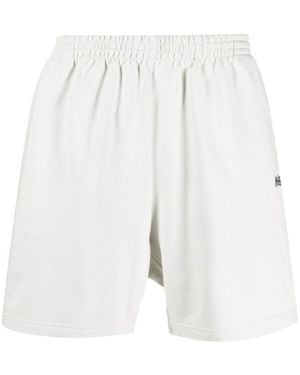 Balenciaga Political Campaign Sweat Shorts - White