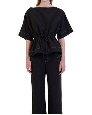 Jonathan Simkhai Cotton Blend Top - Black