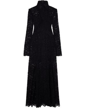 Rabanne Rabanne Robe Laced Midi Dress - Black