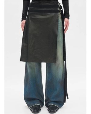 Ann Demeulemeester Mane Knee Lenght Kilt - Black