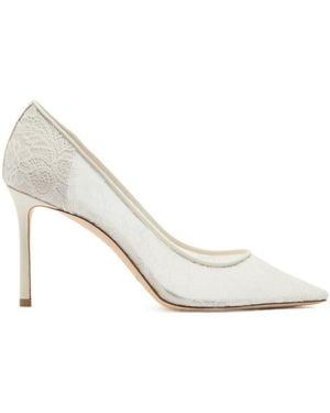 Jimmy Choo Lace Pumps - White
