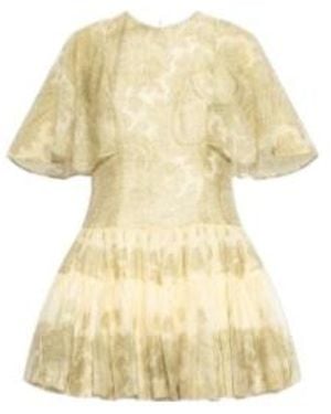 AllSaints Yanna Printed Mini Dress - Yellow