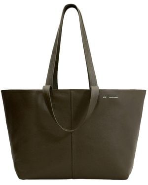 Ami Paris Ami Midi Tote Bag - Brown