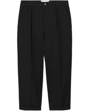 Ami Paris Casual Trousers With Belt Loops - Black