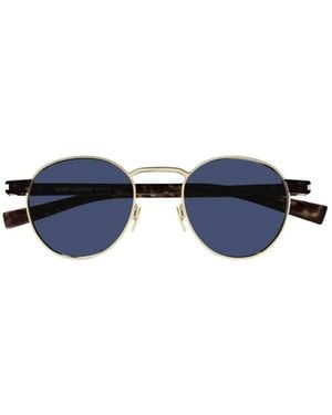 Saint Laurent Eyewear Sl 707 Oval Sunglasses - Blue