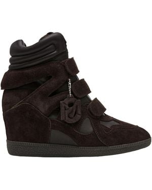 Steve Madden Hightop Wedge Trainer - Black