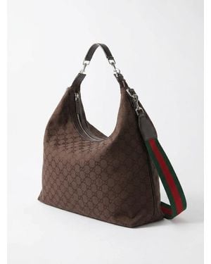 Gucci Brera Large Crossbody Bag - Brown