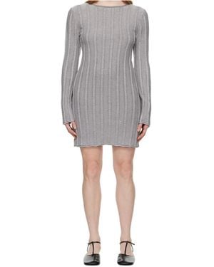 Filippa K Rolled Edge Minidress - Grey