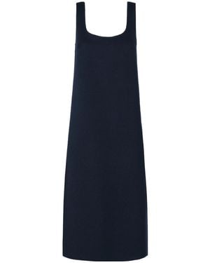 Weekend by Maxmara Wool-Blend Drap Midi Dress - Blue