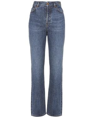 Chloé High-Waisted Straight-Leg Jeans - Blue