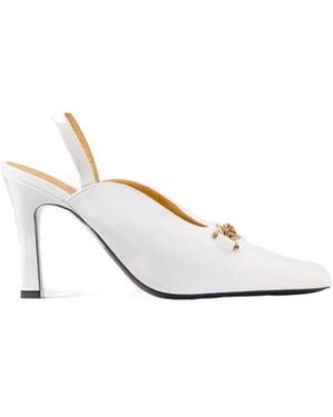 Versace Marisa Patent Slingbacks 90 Mm - White