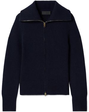 Nili Lotan Sarai Zipper Knit Jumper - Blue