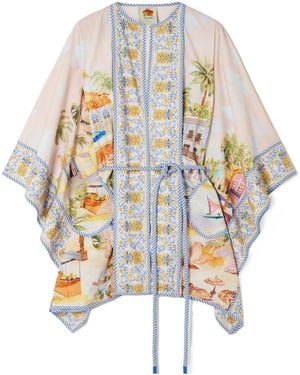 FARM Rio Printed Blouse - White