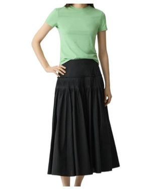 Theory Accordion Skirt - Green