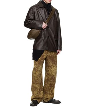 Lemaire Leather Jacket - Black