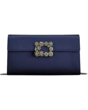 Roger Vivier Efflorescence Clutch - Blue