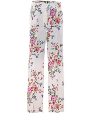 Liu Jo Floral Straight-Leg Pants - Pink