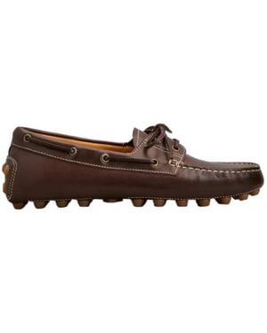 Tod's Laced Boat Shoes - Brown
