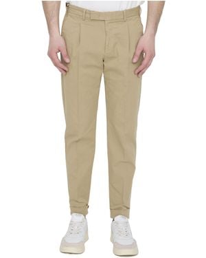 Pt Pantaloni Pt Torino Straight-Leg Trousers - Natural
