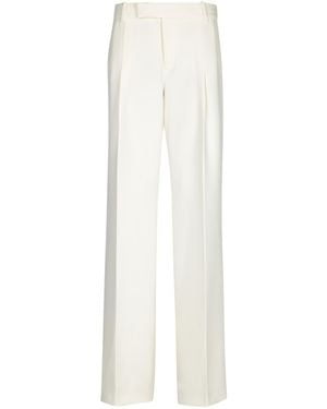 FEDERICA TOSI Pleated Wide-Leg Pants - White