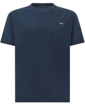Paul & Shark Logo Crew-Neck T-Shirt - Blue
