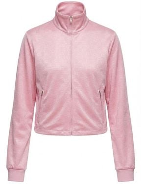Gucci Gg Jersey Jacquard Zip Jacket - Pink