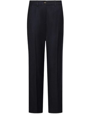 Marella Casual Pants With Belt Loops - Blue