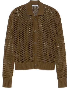Max Mara Cotton Cordonnet Cardigan - Green