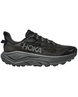 Hoka One One Challenger 8 Logo-Print Mesh Trainers - Black