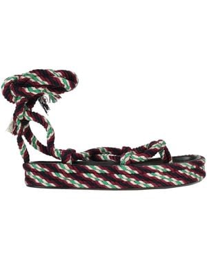 Isabel Marant Multicolour Thong Sandals - Black