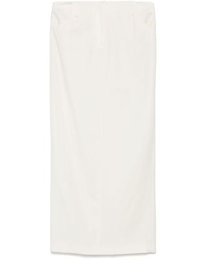 AYA MUSE Twill Maxi Skirt - White