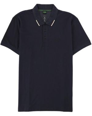 BOSS Collared Short-Sleeved Polo Shirt - Blue