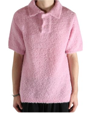 ERL Short-Sleeved Polo Shirt - Pink